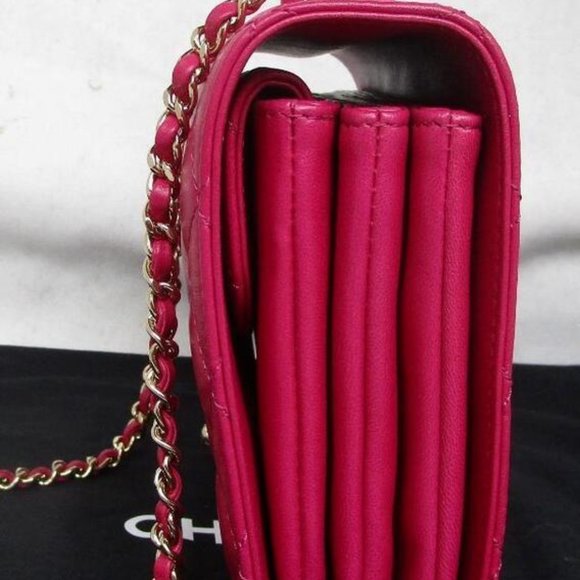 100% AUTHENTIC CHANEL LAMBSKIN QUILTED SMALL HAND TIED TOP HANDLE FLAP BAG - Picture 5 of 16